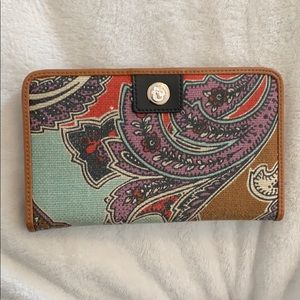 Spartina 449 snap wallet, vintage Cora pattern